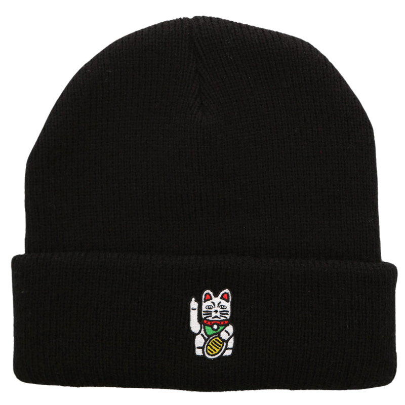 Bye Bye Cat Beanie Black Bild 1