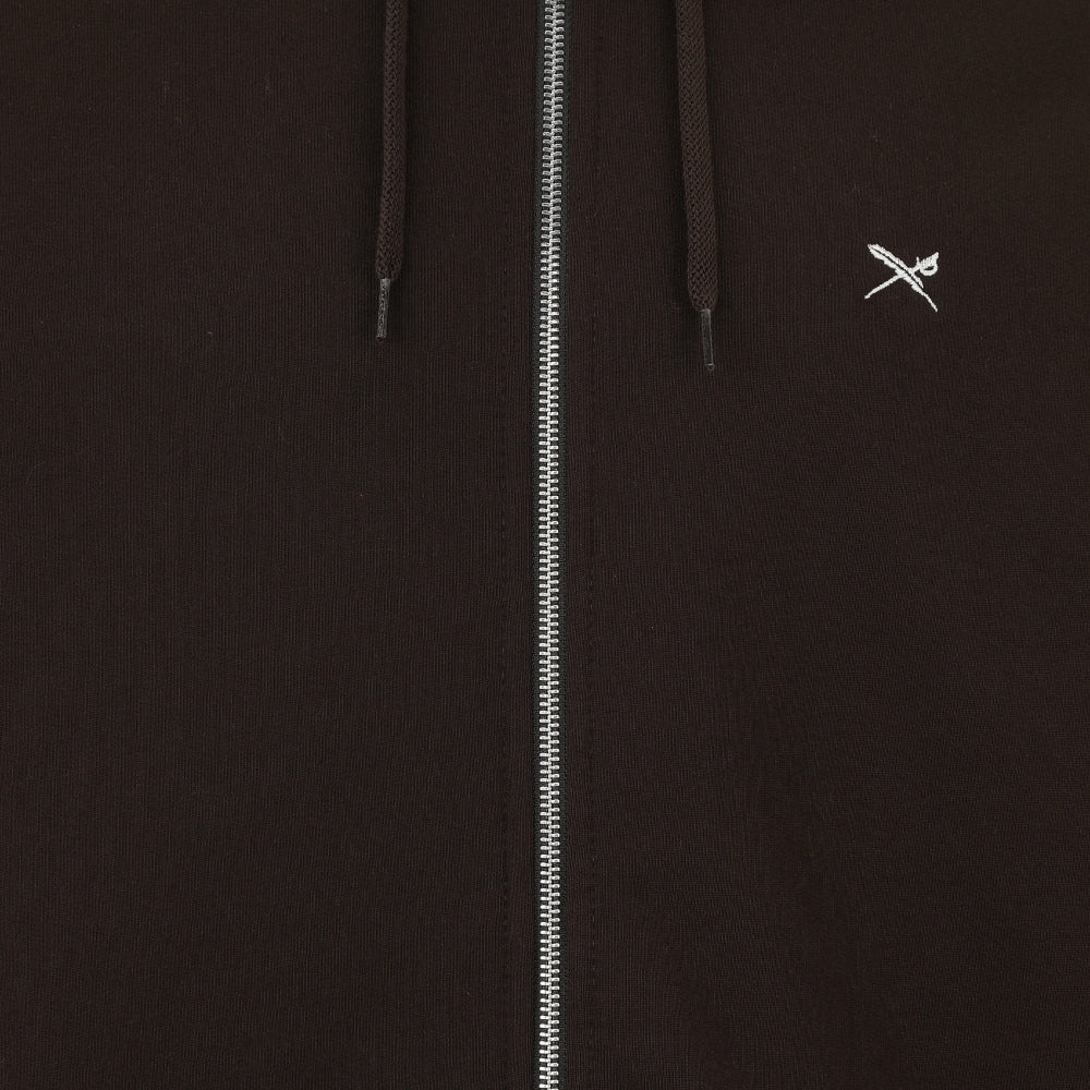 Mini Flag 2 Zip Hood Dark Coffee Bild 3