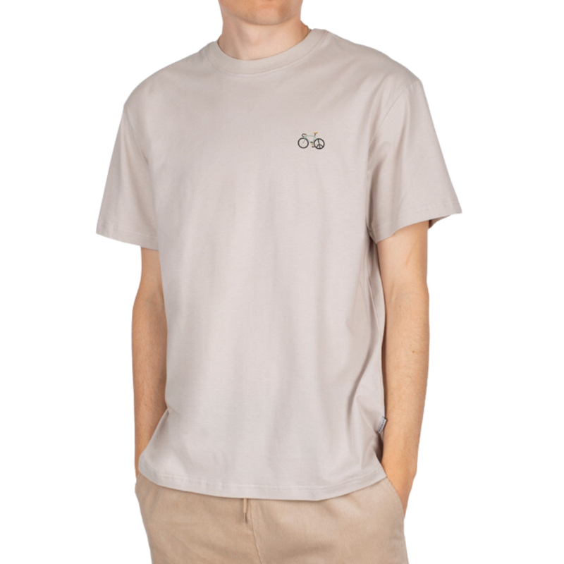 Peaceride Emb Tee Cloud Grey Bild 1