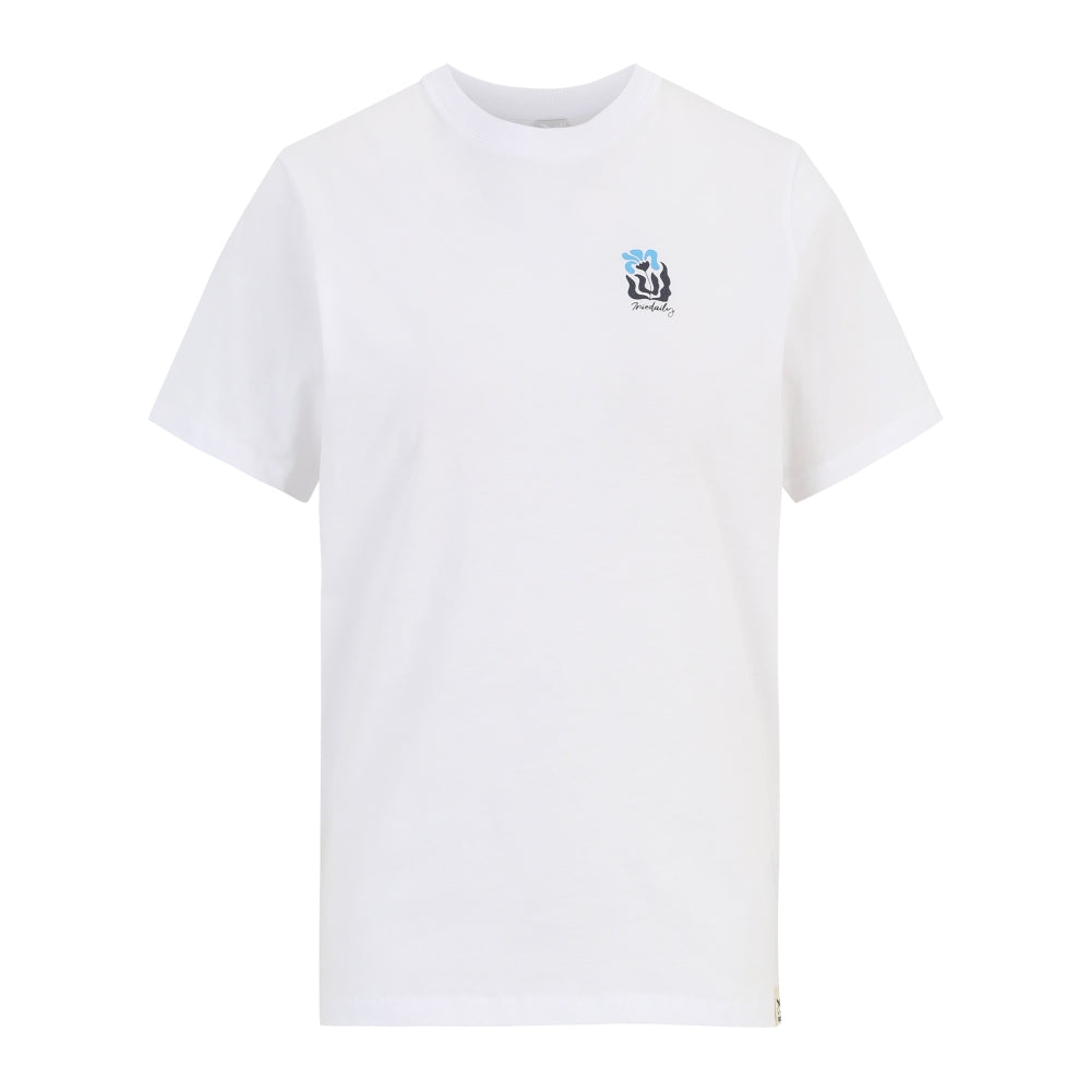 Square Flowers T-Shirt White Bild 1