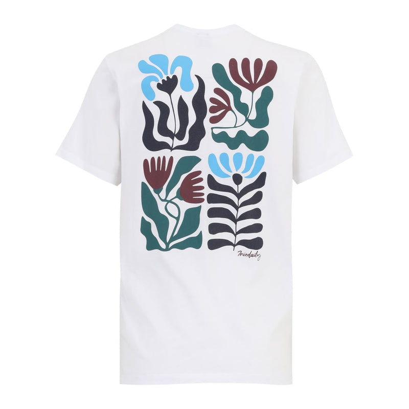 Square Flowers T-Shirt White Bild 2