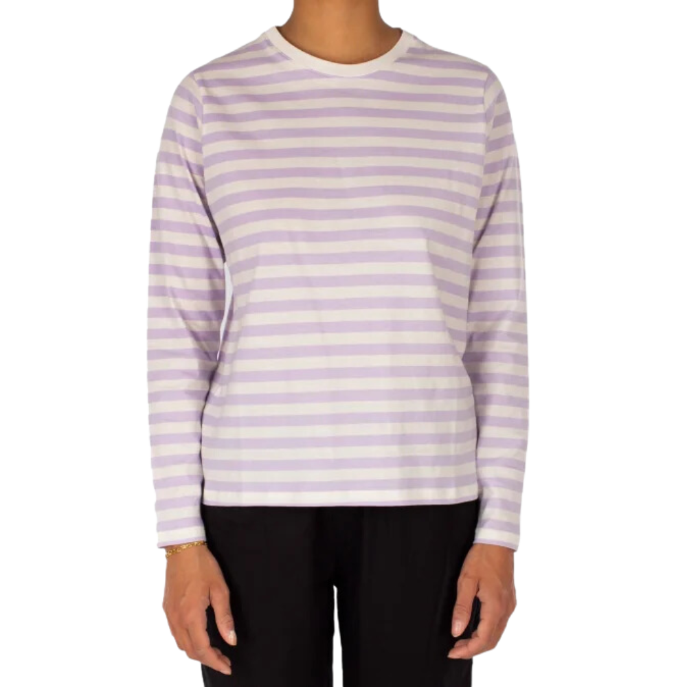 Stripe Flag LS l.violett Bild 1
