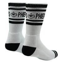 Doubleph Sock - Phieres - White Black - Socken