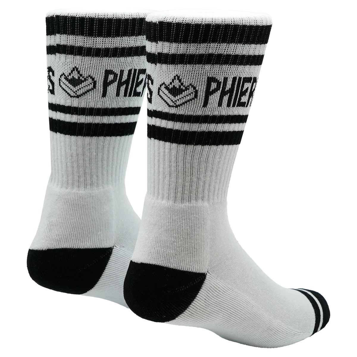 Doubleph Sock - Phieres - White Black - Socken
