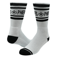 Doubleph Sock - Phieres - White Black - Socken