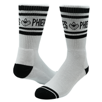 Doubleph Sock - Phieres - White Black - Socken