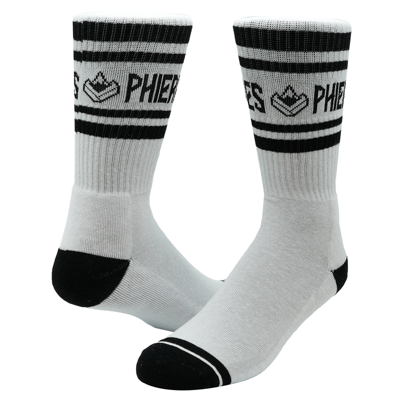 Doubleph Sock - Phieres - White Black - Socken