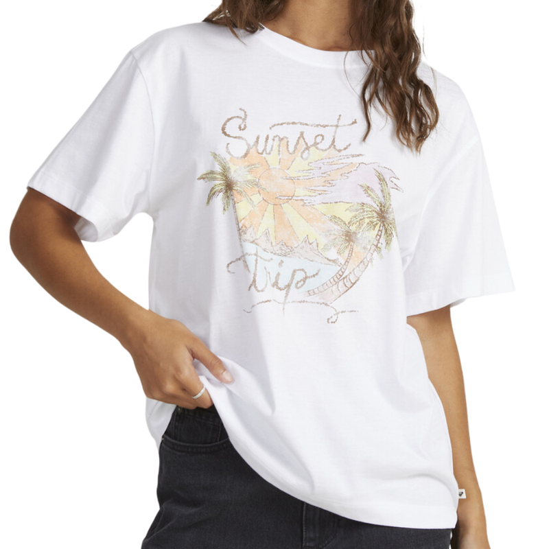 BACK TO LAND II - Roxy - BRIGHT WHITE - T-Shirt