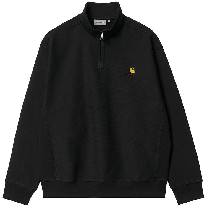 Half Zip American Script Sweat Black Bild 1