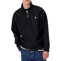 Half Zip American Script Sweat Black Bild 2