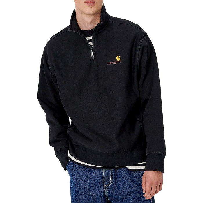 Half Zip American Script Sweat Black Bild 2