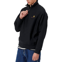Half Zip American Script Sweat Black Bild 3
