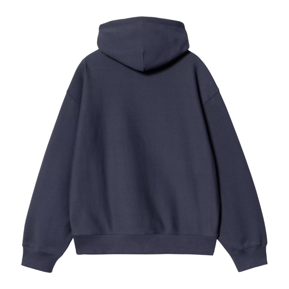 Hooded Label Script Sweat Blue Bild 2