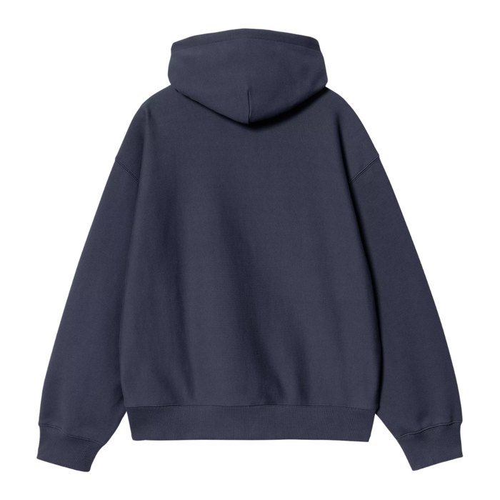 Hooded Label Script Sweat Blue Bild 2