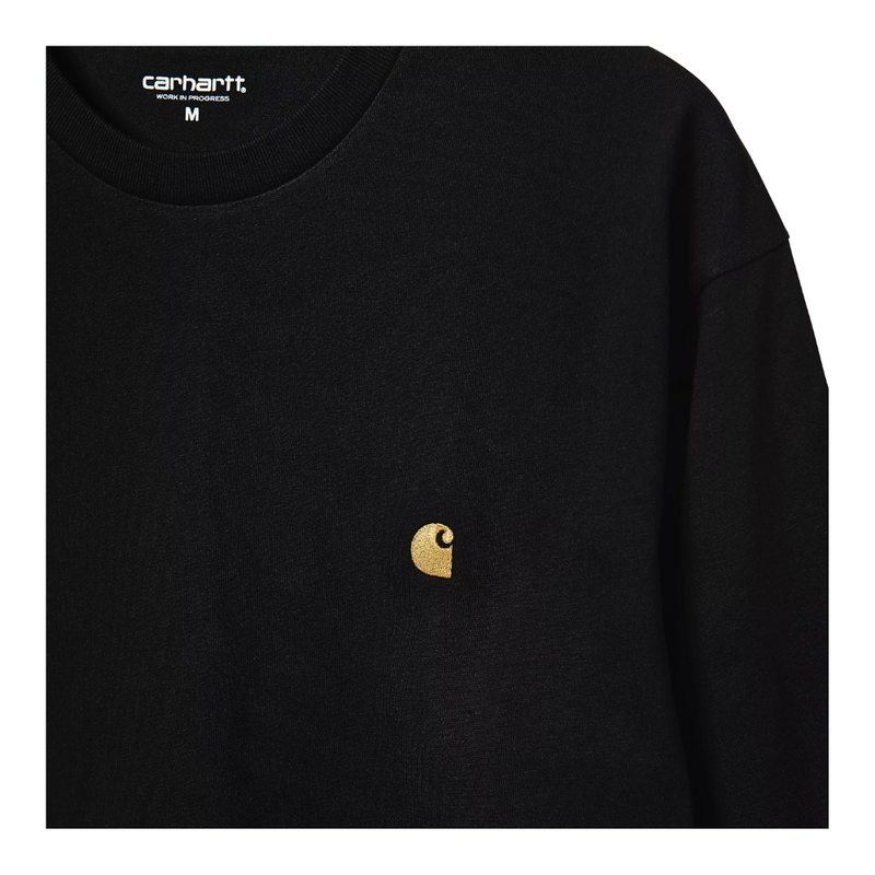 L/S Chase T-Shirt Black/Gold Bild 3