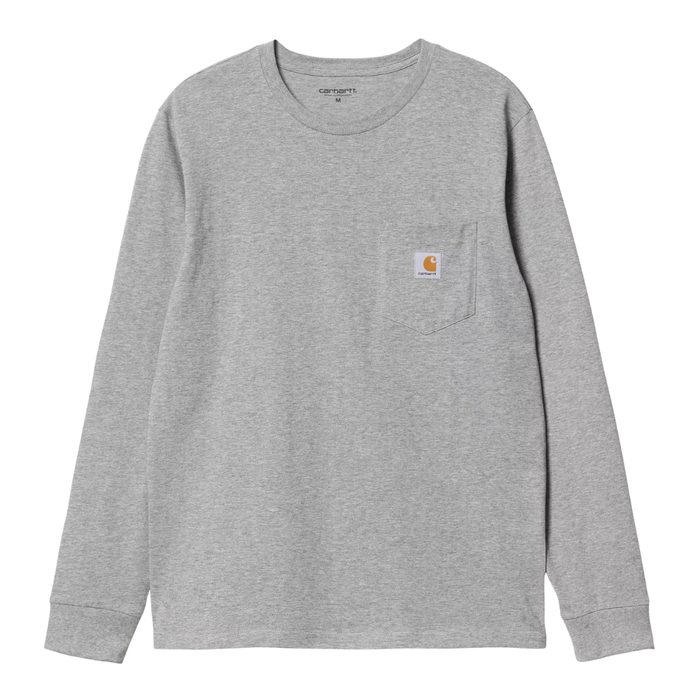 L/S Pocket T-Shirt Grey Heather Bild 1