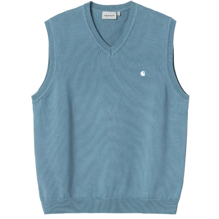 Madison Vest Sweater Icy Water / White Bild 1