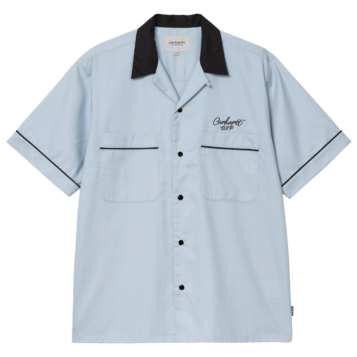 S/S Bowl Shirt Blue Fog / Black Bild 1