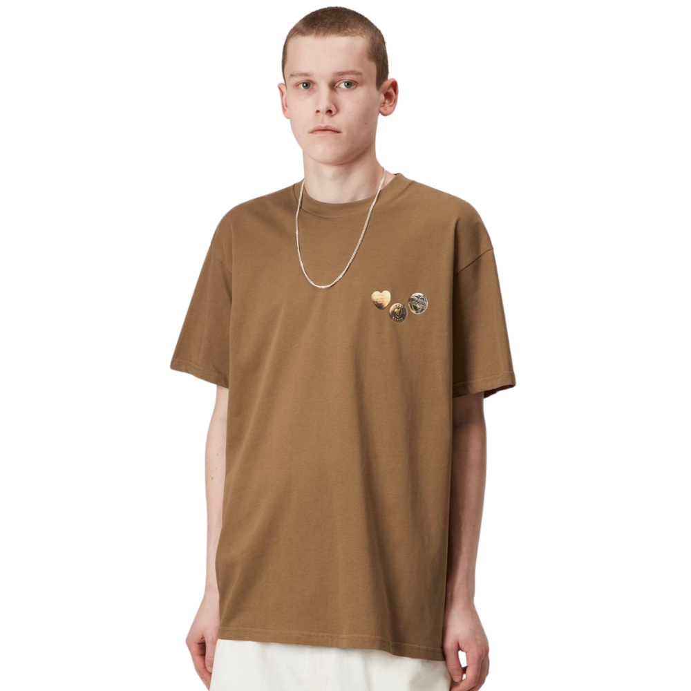 S/S Button T-Shirt Hamilton Brown Bild 1
