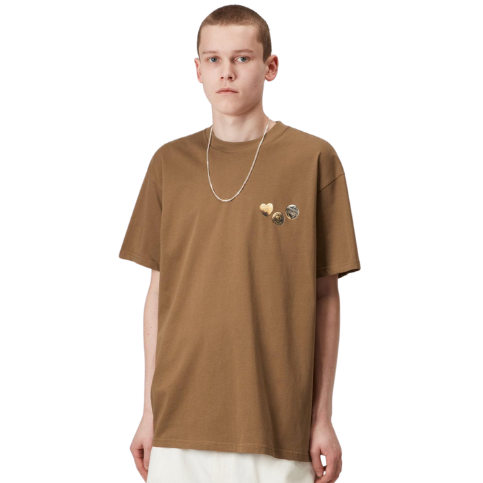 S/S Button T-Shirt Hamilton Brown Bild 1