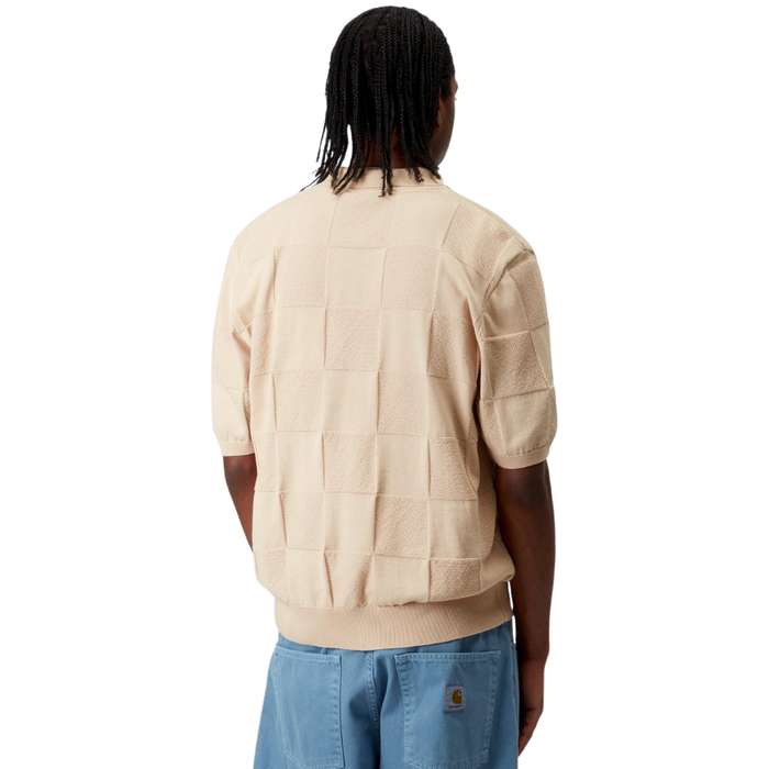 S/S Checker Polo Fleur De Sel Bild 2