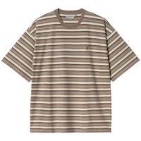 S/S Nathan T-Shirt Nathan Stripe, Branc Bild 1