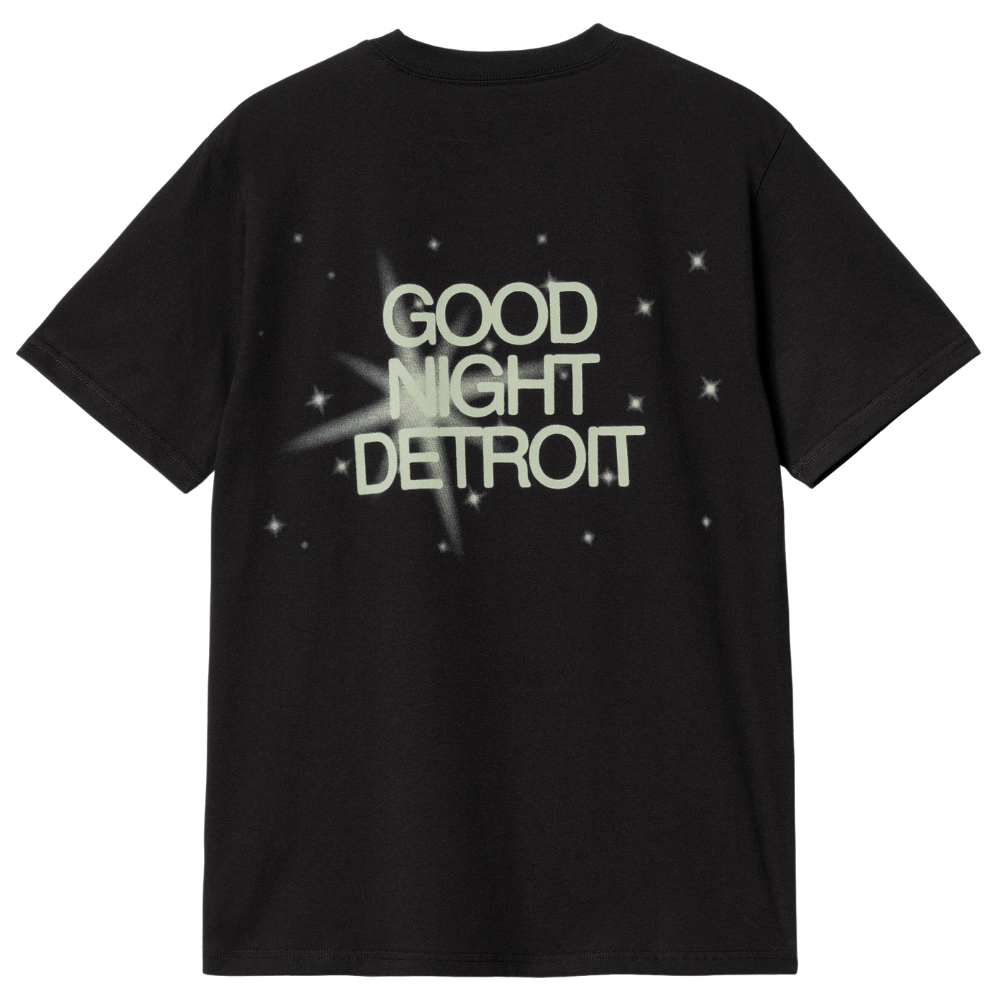 S/S Night Night T-Shirt Black / Green Bild 2