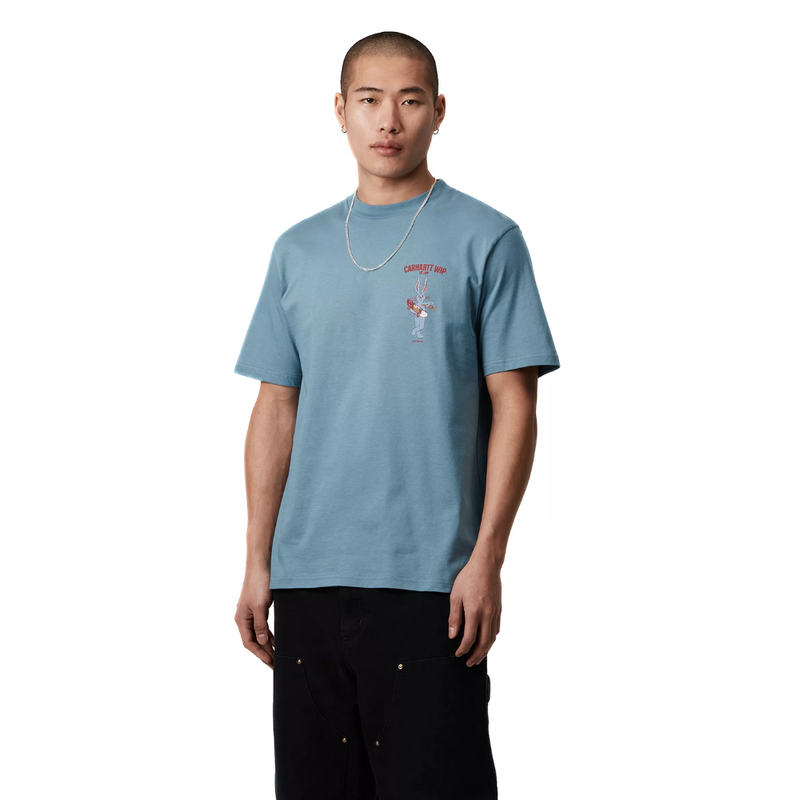 S/S Old Friend T-Shirt Clay Blue Bild 1