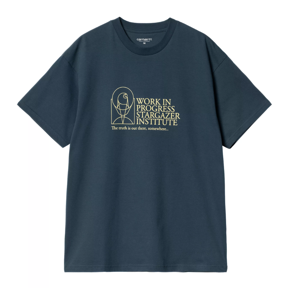 S/S Stargazer T-Shirt Dusky Blue / Yellow Bild 1