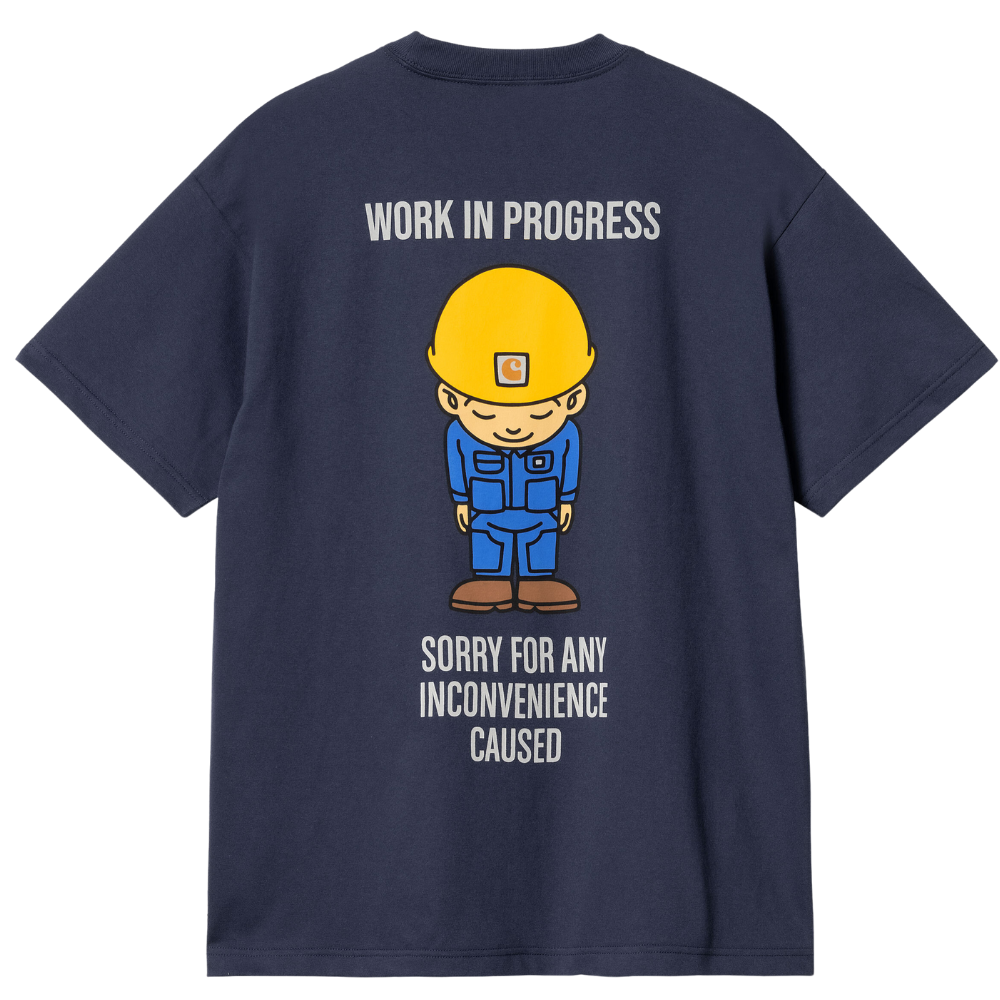 S/S Sumimasen T-Shirt Air Force Blue Bild 2