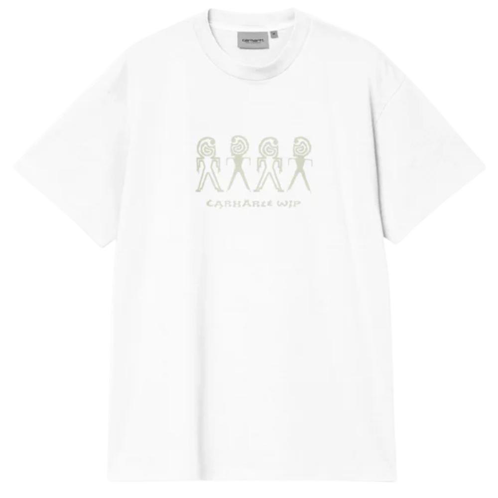 S/S Terrestrial T-Shirt White / Pale Olive Bild 1