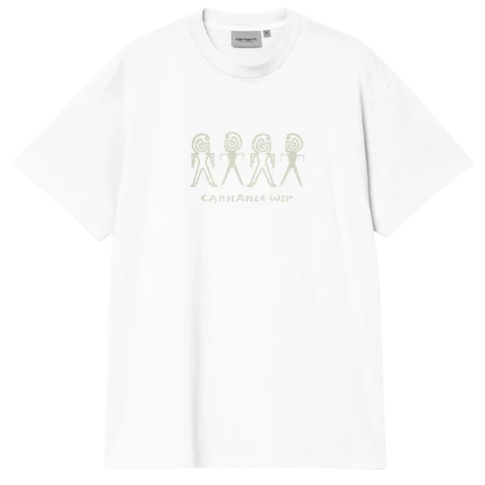 S/S Terrestrial T-Shirt White / Pale Olive Bild 1