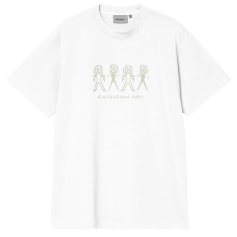 S/S Terrestrial T-Shirt White / Pale Olive Bild 1