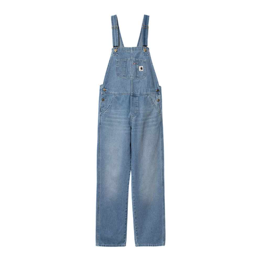 W Bib Overall Straight Blue light true wash Bild 1