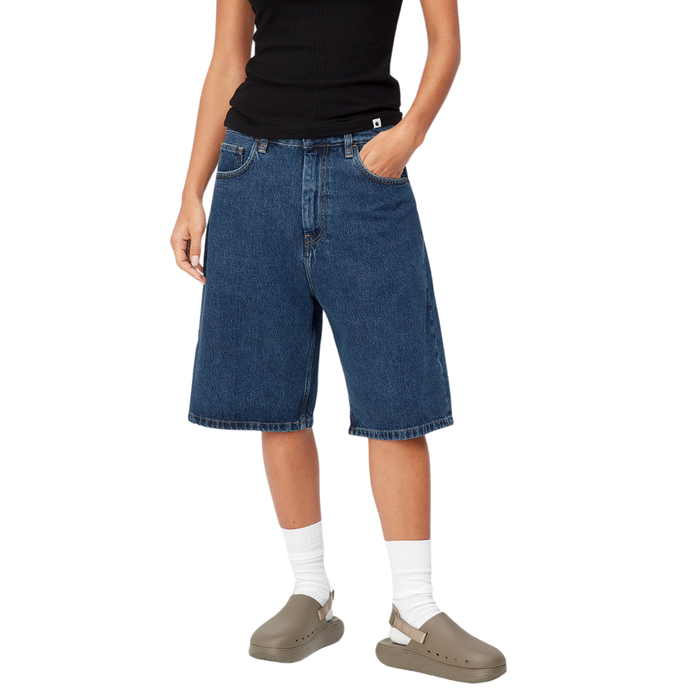 W Brandon Short Blue stoned washed Bild 1