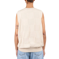 W Checker Vest Sweater Fleur De Sel Bild 2