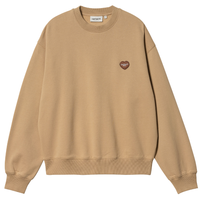 W Heart Patch Sweat Dusty H Brown Bild 1