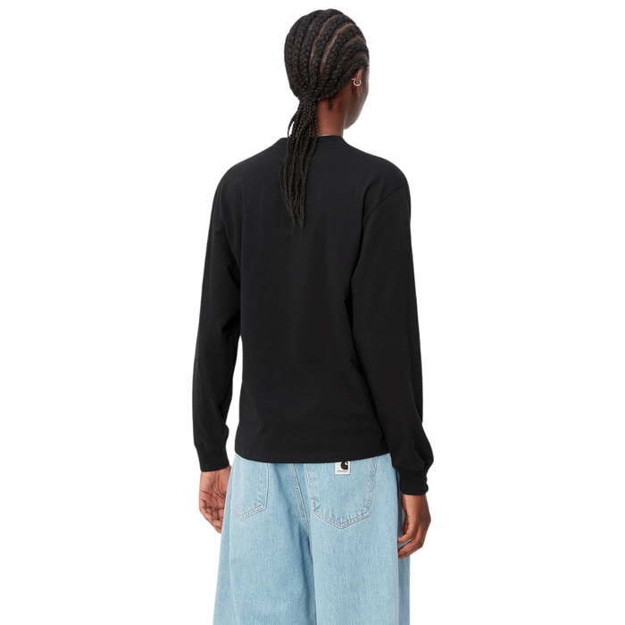 W L/S Pocket T-Shirt Black Bild 2