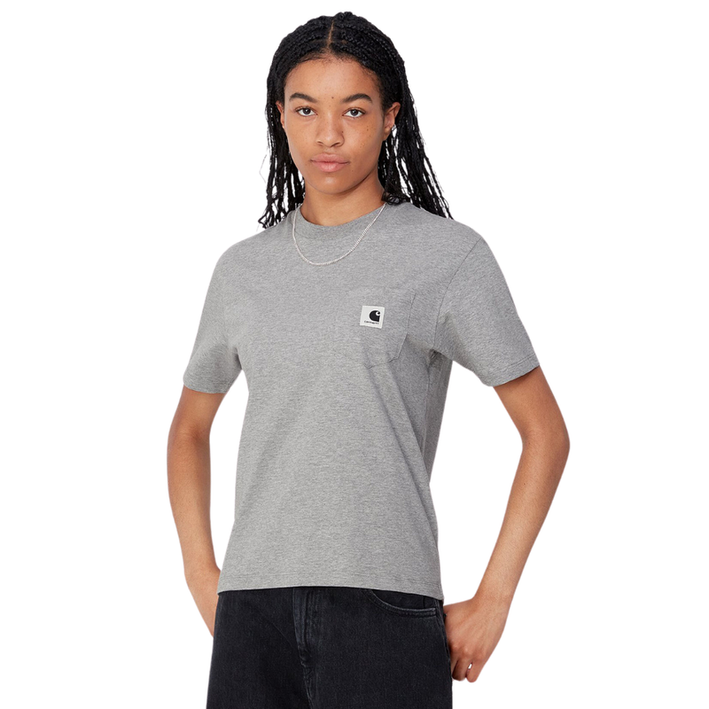 W S/S Pocket T-Shirt Grey Heather Bild 1