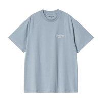 W S/S Signature T-Shirt Dusty Ice / White Bild 1