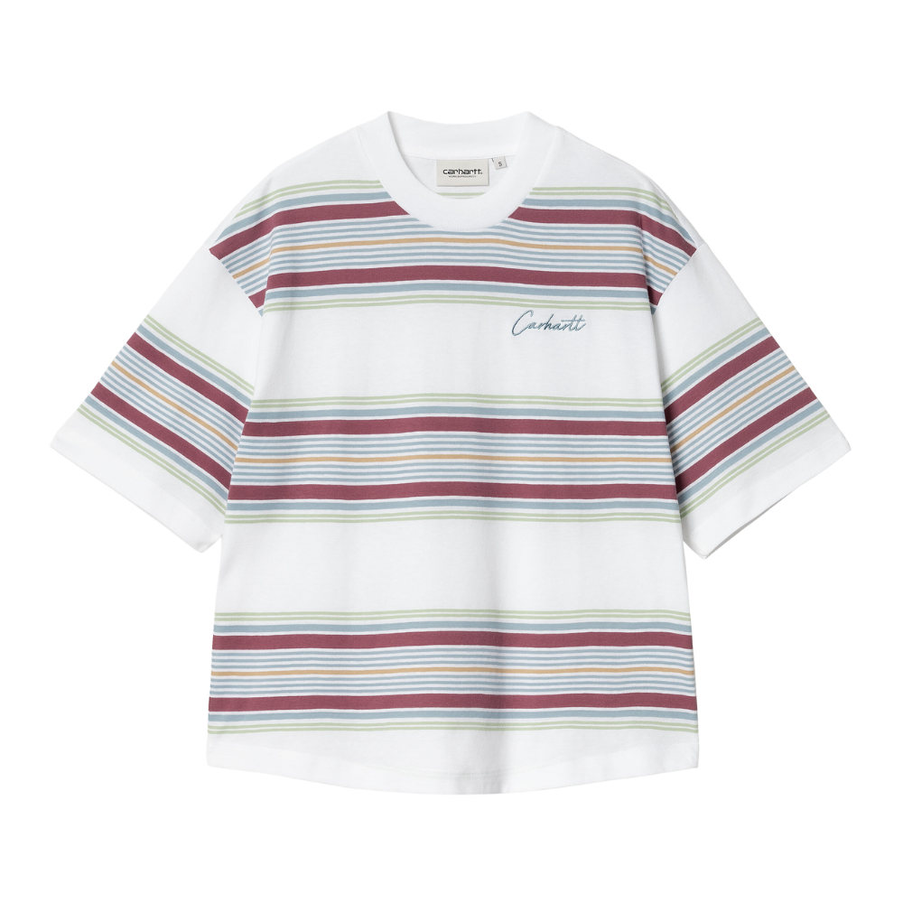 W S/S Snyder T-Shirt Snyder Stripe White Bild 1