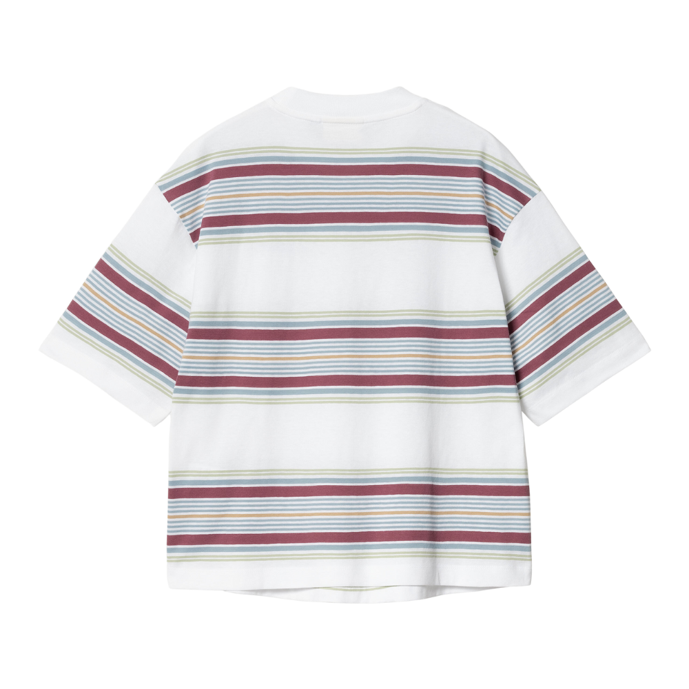 W S/S Snyder T-Shirt Snyder Stripe White Bild 2