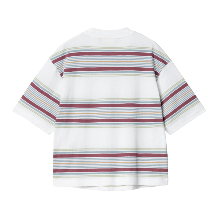 W S/S Snyder T-Shirt Snyder Stripe White Bild 2