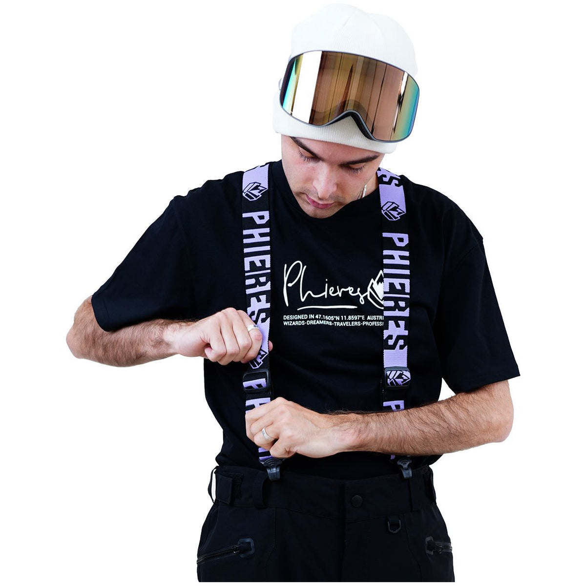 Dadspender Elastic Hosenträger Black Lav Frost Bild 2