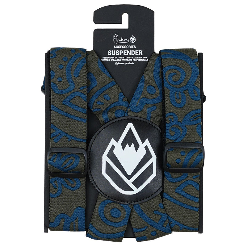 Dadspender Elastic Hosenträger Earth Bird Pattern Bild 1