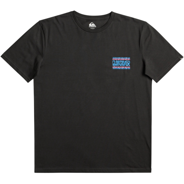 Quiksilver - WARPED FRAMES SS - BLACK - T-Shirt