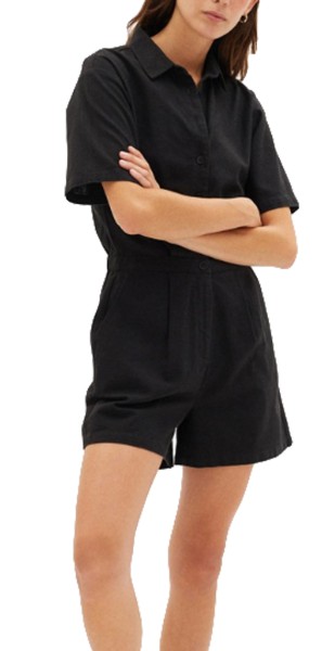 Black Agata Jumpsuit - Thinkig Mu - BLACK - Jumpsuit 