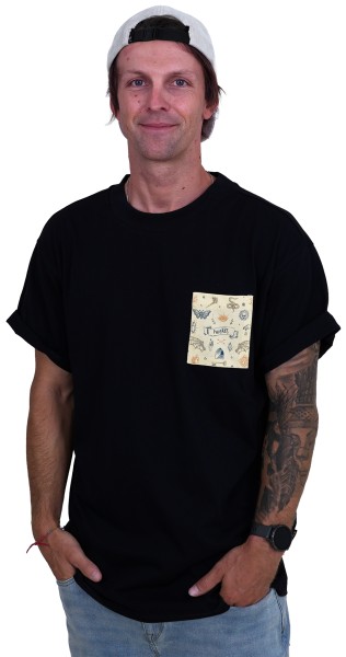 Nopher Tee - Phieres - Black - T-Shirt