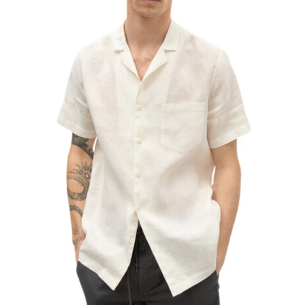 Ecoalf - SUTARALF SHIRT MAN - White - Streetwear - Polos und Hemden - Hemden - Kurzarmhemd - Kurzarmhemd