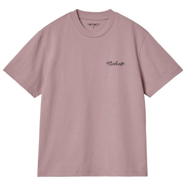 Carhartt - W S/S Stitch T-Shirt - Glassy Pink / Dark Navy - T-Shirt